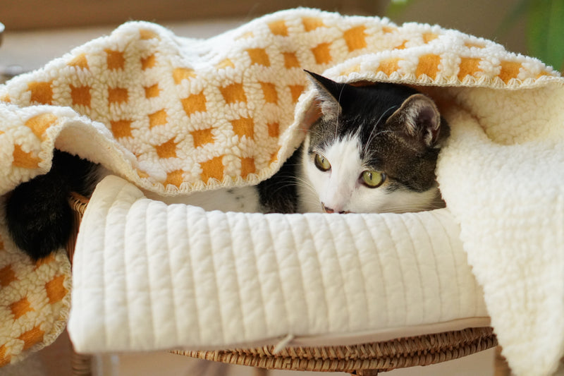 Waffle Puff Blanket