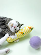 Yellow Carrot Catnip Kicker